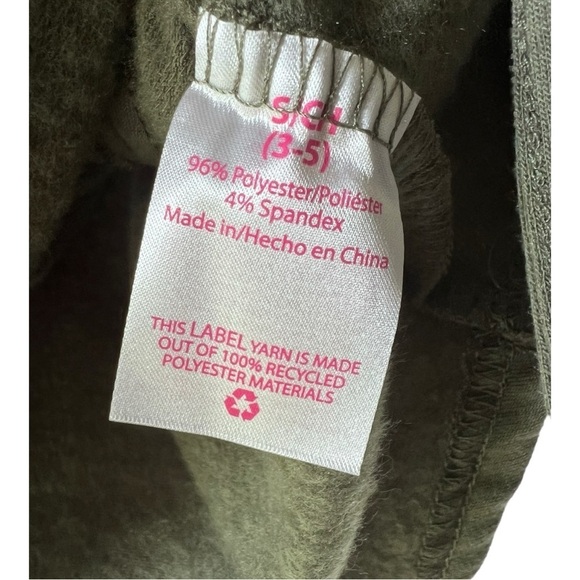 Women's olive blouse green top long sleeve sweatshirt crewneck size S - Picture 5 of 7